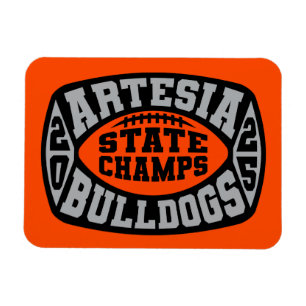 Artesia Bulldogs "Staatsmeister"  Magnet