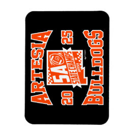Artesia Bulldogs State Champs Logo Flexible Magnet