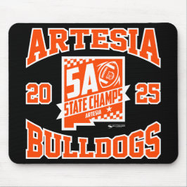 Artesia Bulldogs State Champs Logo Mousepad