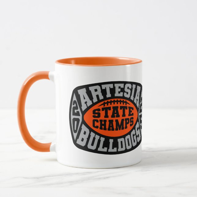 Artesia Bulldogs "State Champs" Tasse (Links)