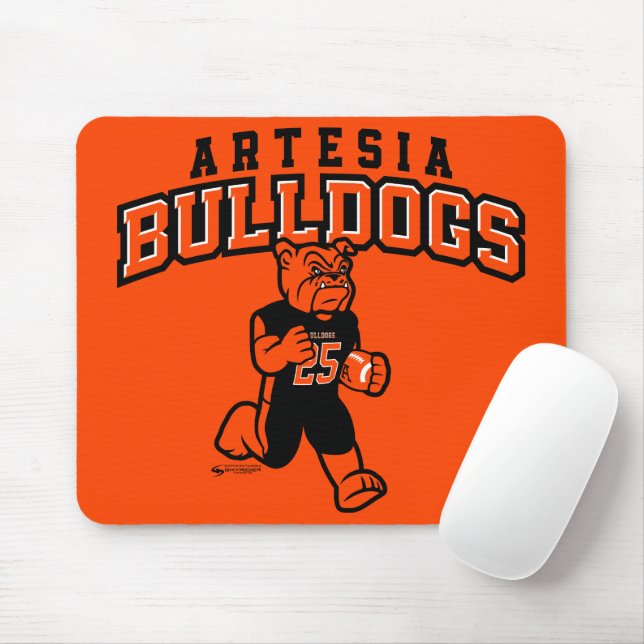 Artesia Bulldogs Touchdown Mouse Pad Mousepad (Mit Mouse)