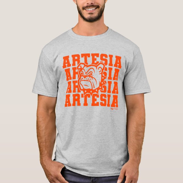 Artesia Bulldogs Traditioneller T - Shirt (Vorderseite)