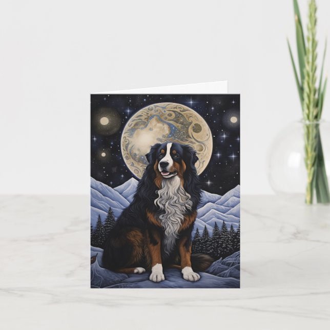 Artful Bernese Mt. Hund Saison Karte (Vorderseite)