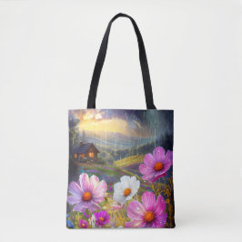 Artful Carryall: Leinwand Tote Beutel