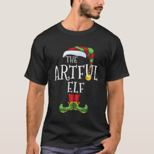 Artful Elf Weihnachtsfamilie Matching Group Pajama T-Shirt