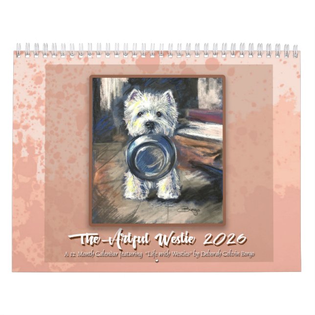 Artful Westie calendar by Deborah Borgo Kalender (Titelbild)