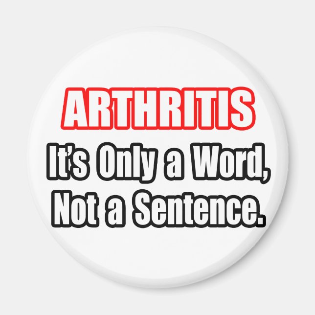 Arthritis... kein Satz Magnet (Vorne)