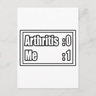 Arthritis Scoreboard Postkarte