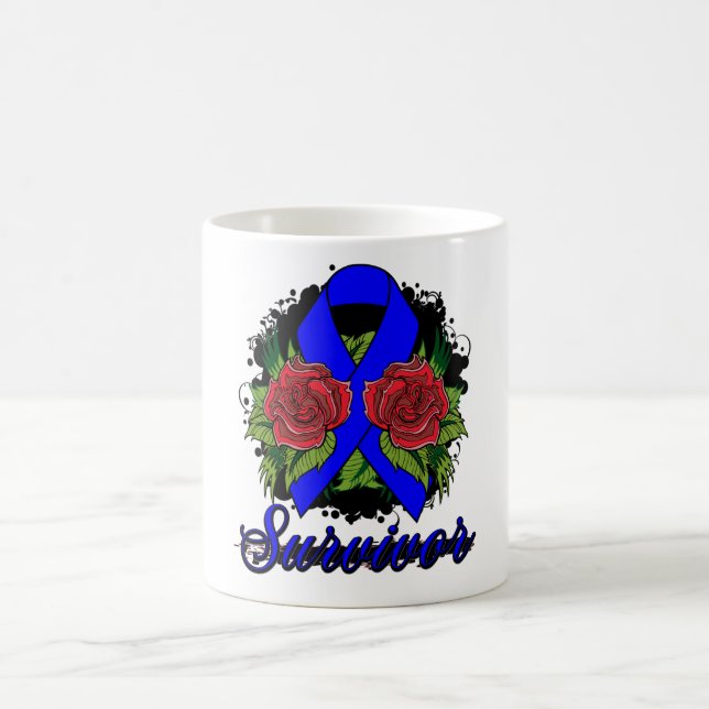 Arthritis-Überlebend-Rosegrunge-Tätowierung Tasse (Mittel)