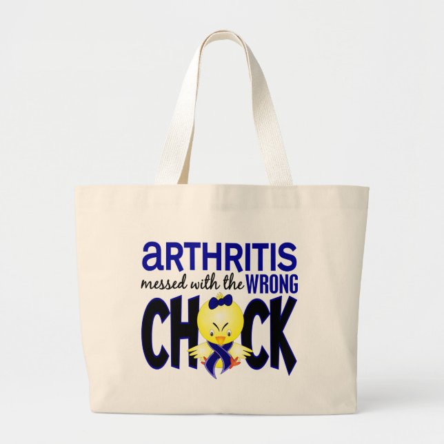 Arthritis verwirrt mit dem falschen Küken Jumbo Stoffbeutel (Vorne)