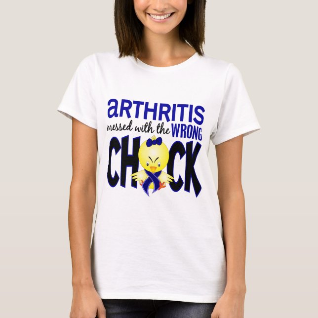 Arthritis verwirrt mit dem falschen Küken T-Shirt (Vorderseite)