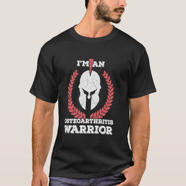 Arthritis Warrior Osteoarthritis Bewusstsein T-Shirt (Vorderseite)