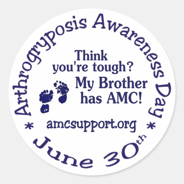 Arthrogryposis Awareness Day *Brother* Sticker (Vorderseite)