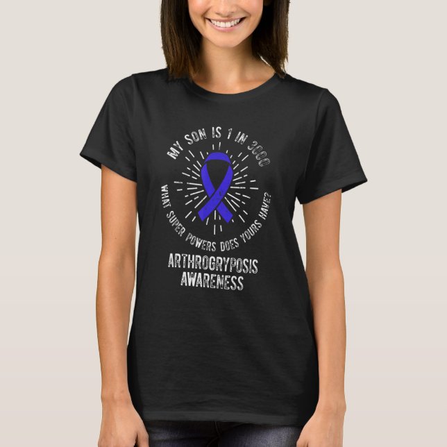Arthrogryposis Awareness Son Warrior Survivor T-Shirt (Vorderseite)