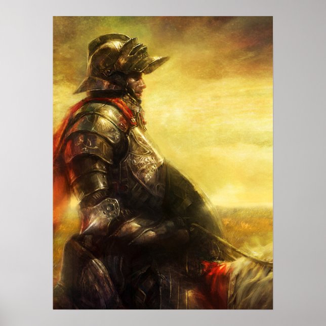 Arthur auf seinem Pferdeposter Poster (Vorne)