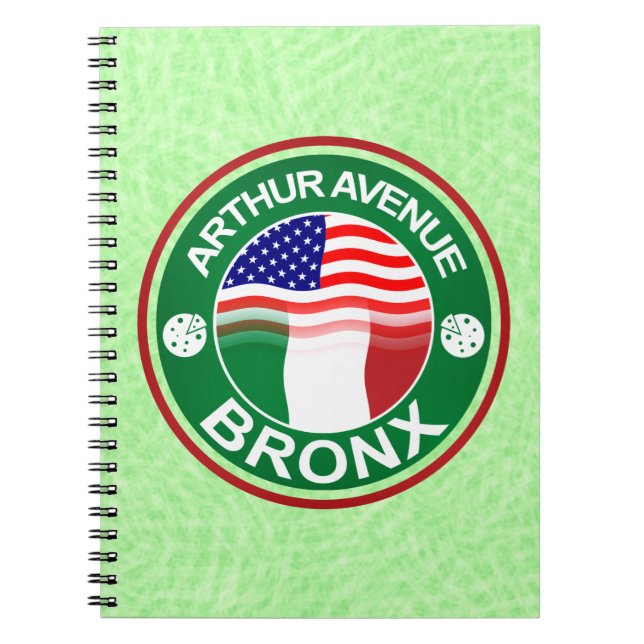 Arthur Ave Bronx American Notepad Notizblock (Vorderseite)