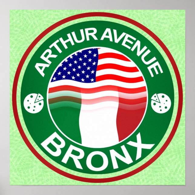 Arthur Ave Bronx Italienisch American Poster Print (Vorne)