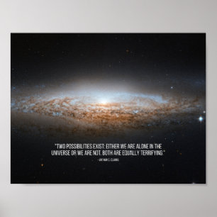 Arthur C. Clarke Quote Poster