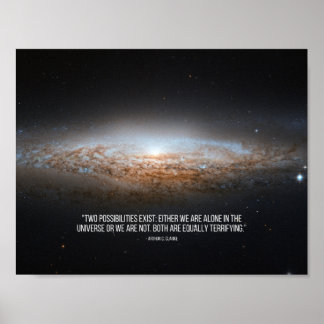 Arthur C. Clarke Quote Poster