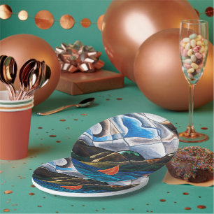 Arthur Dove, Wolken und Wasser Pappteller