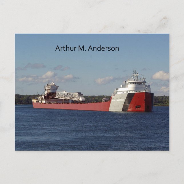 Arthur M. Anderson Postkarte (Vorderseite)