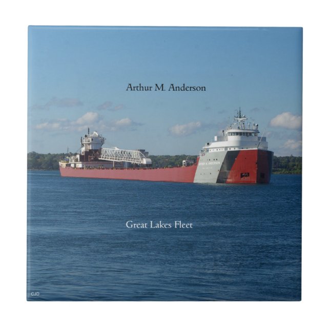 Arthur M. Anderson tile Fliese (Vorderseite)