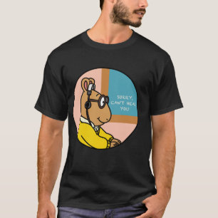 Arthur Meme Arthur Kopfhörer Meme T-Shirt