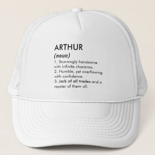 Arthur Name, Bearbeitbarer Name, Benutzerdefiniert Truckerkappe