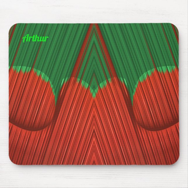 ARTHUR ~ Personalisiertes Fraktal ~ Weihnachten Mousepad (Vorne)