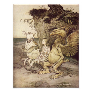 Arthur Rackham 1907 "Das ist neugierig" Print Fotodruck