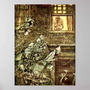 Arthur Rackham - A Christmas Carol - Geister Poster