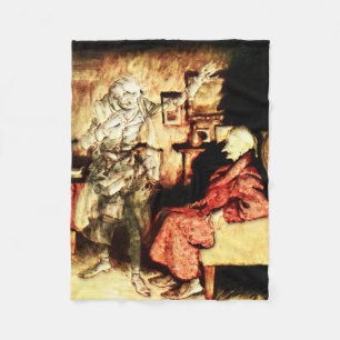 Arthur Rackham - A Christmas Carol - Scrooge Fleecedecke