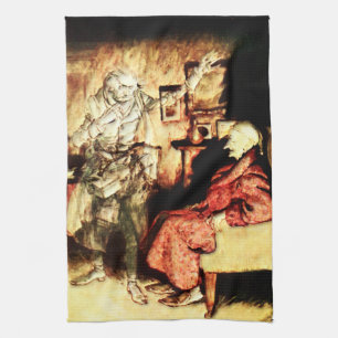 Arthur Rackham - A Christmas Carol - Scrooge Geschirrtuch