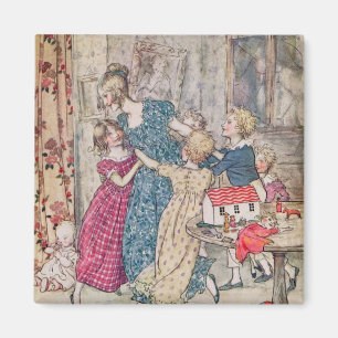 Arthur Rackham A spülte und stürmische Gruppe Magnet
