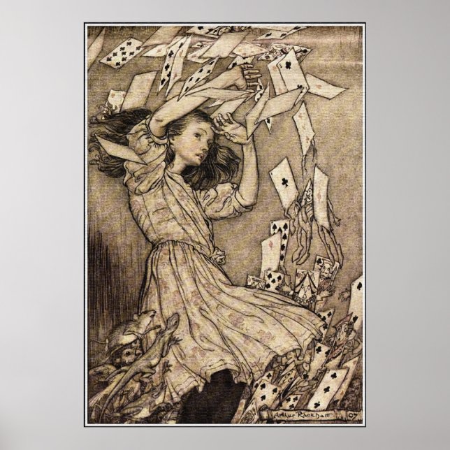 Arthur Rackham Alice im Wunderland Poster (Vorne)