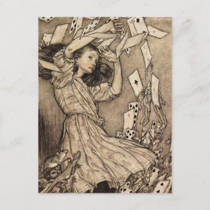 Arthur Rackham Alice im Wunderland Postkarte