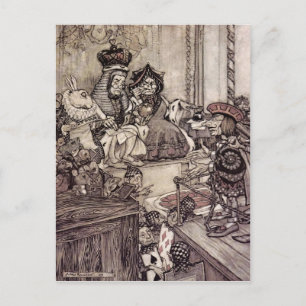 Arthur Rackham Alice im Wunderland Postkarte