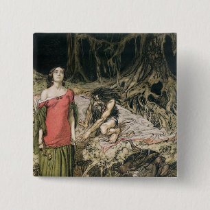 Arthur Rackham   das Anflehen von Grimhilde, die Button