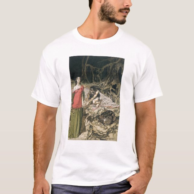 Arthur Rackham | das Anflehen von Grimhilde, die T-Shirt (Vorderseite)