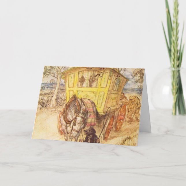 Arthur Rackham - Der Wind in den Willows Karte (Vorderseite)