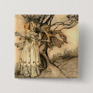 Arthur Rackham - Die alte Frau im Wald Button