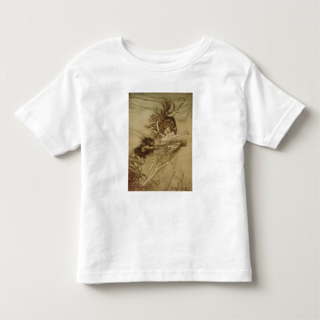 Arthur Rackham | Die Rhinemaidens von Alberich Kleinkind T-shirt (Vorderseite)