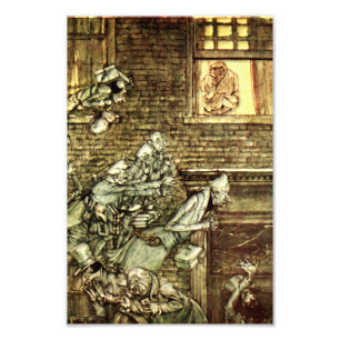 Arthur Rackham - Ein Weihnachtslied - Geister Fotodruck