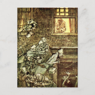 Arthur Rackham - Ein Weihnachtslied - Geister Postkarte