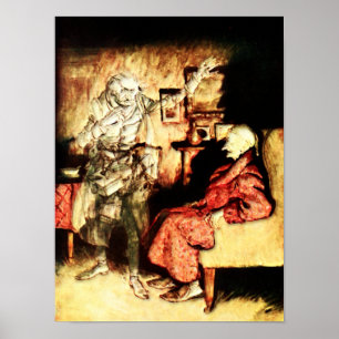 Arthur Rackham - Ein Weihnachtslied - Scrooge Poster