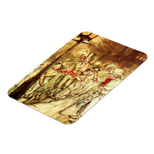 Arthur Rackham - Ein Weihnachtslied - Straße Magnet