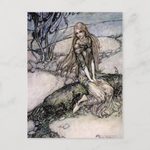 Arthur Rackham Feenbilder aus „Undine“ Postkarte