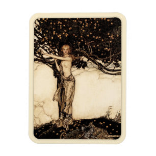 Arthur Rackham Freya CC0543 Kühlschrank Art Collec Magnet