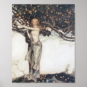 Arthur Rackham Freya der Messe Poster