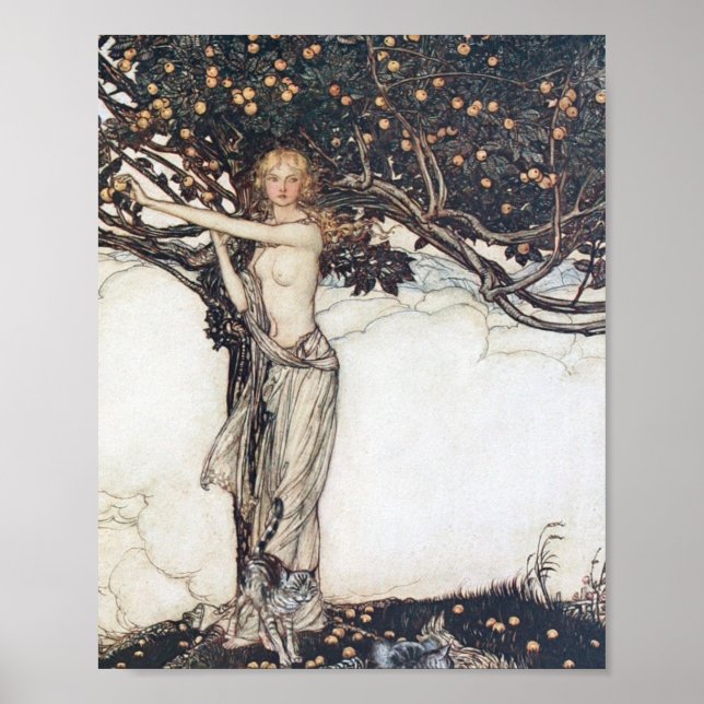 Arthur Rackham Freya The Fair One Poster (Vorne)